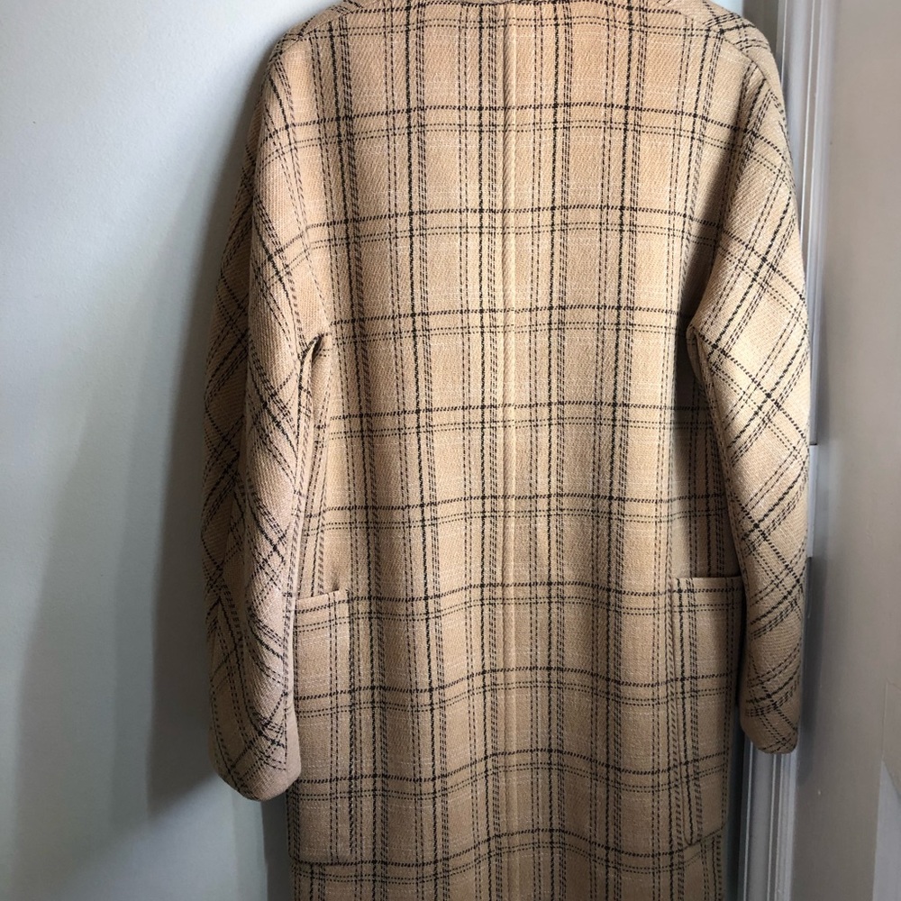 Vince Plaid Wool Blend Coat - Picture 10 of 10